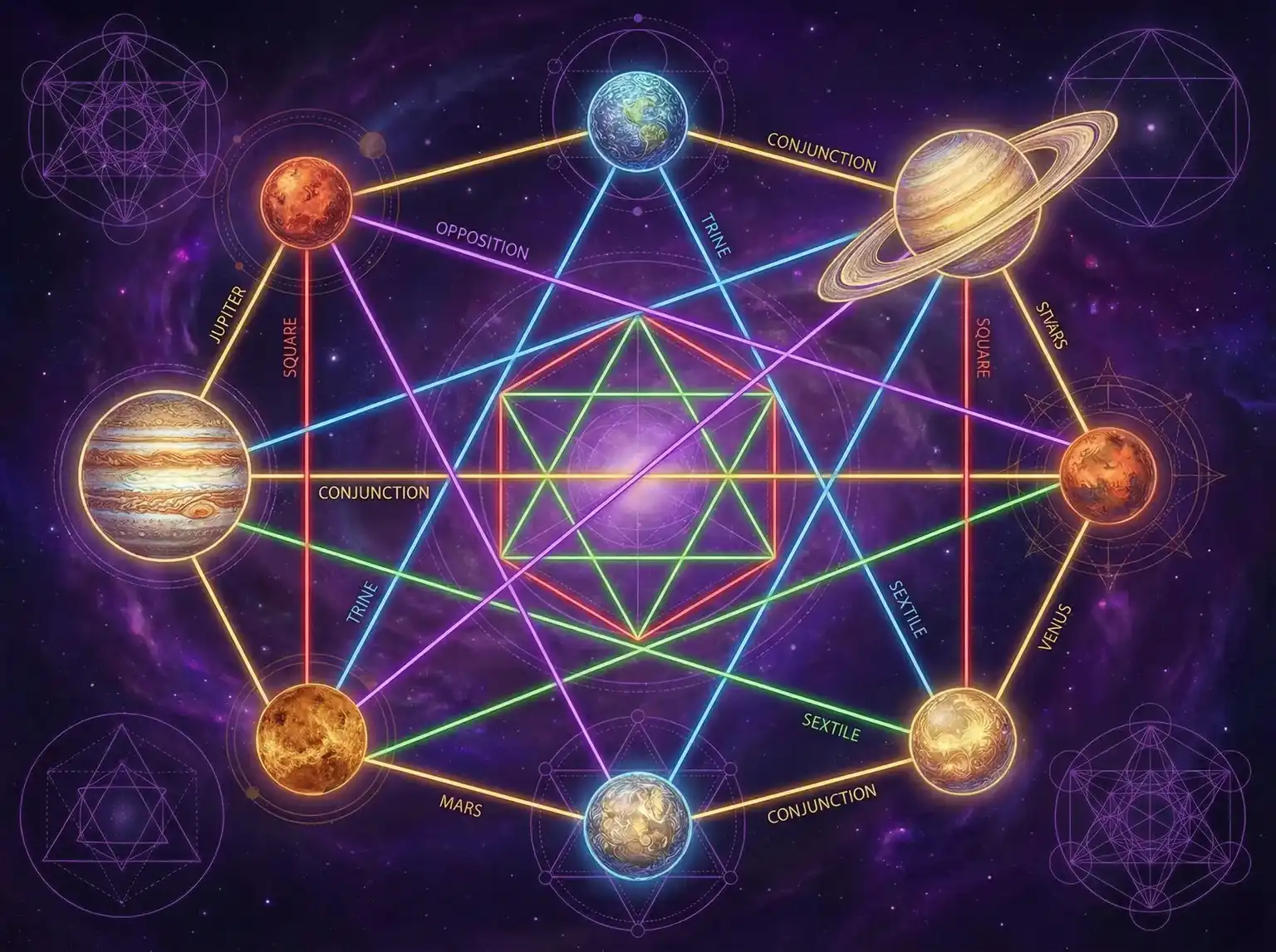 行星相位解读 - 多多影院 | 占星学进阶